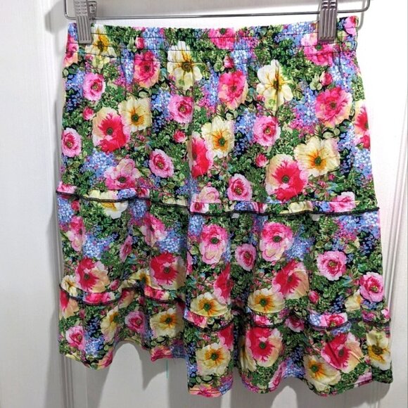 New Vero Moda | Easy Floral Frill Mini Skirt - Picture 3 of 7